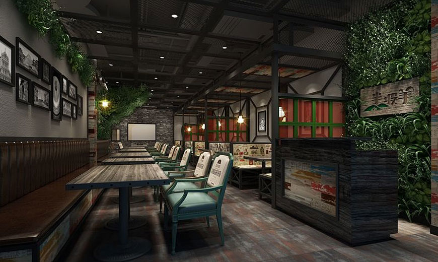 炭烤屋燒烤店裝修風格