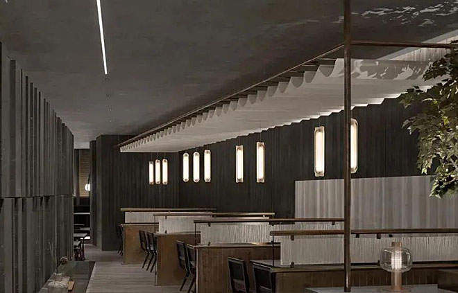 日本料理店設(shè)計(jì)理念，簡(jiǎn)潔淡雅與清晰自然