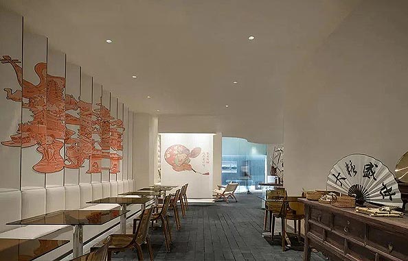 餐廳地面設(shè)計，給空間地面不一樣的延展方式