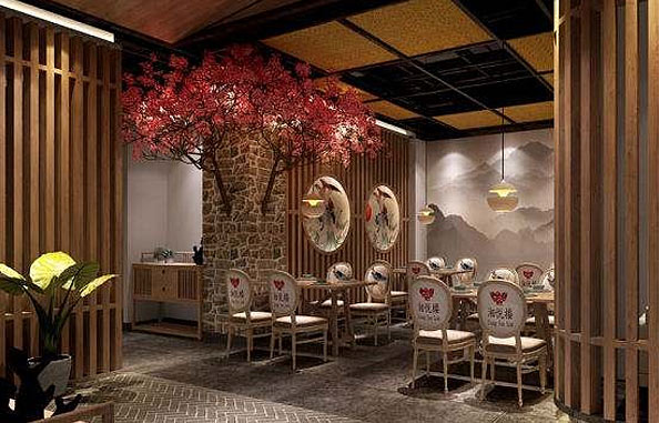 布局端莊的古典餐廳設(shè)計(jì)，格調(diào)古典美