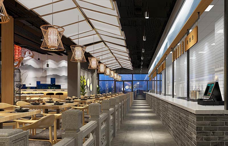 谷鄉(xiāng)家味中餐廳室內(nèi)裝飾設(shè)計(jì)-3