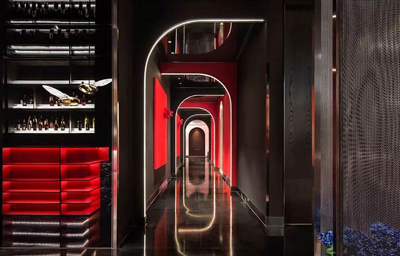 花禾牛浦東店豪華餐廳裝修設(shè)計-4