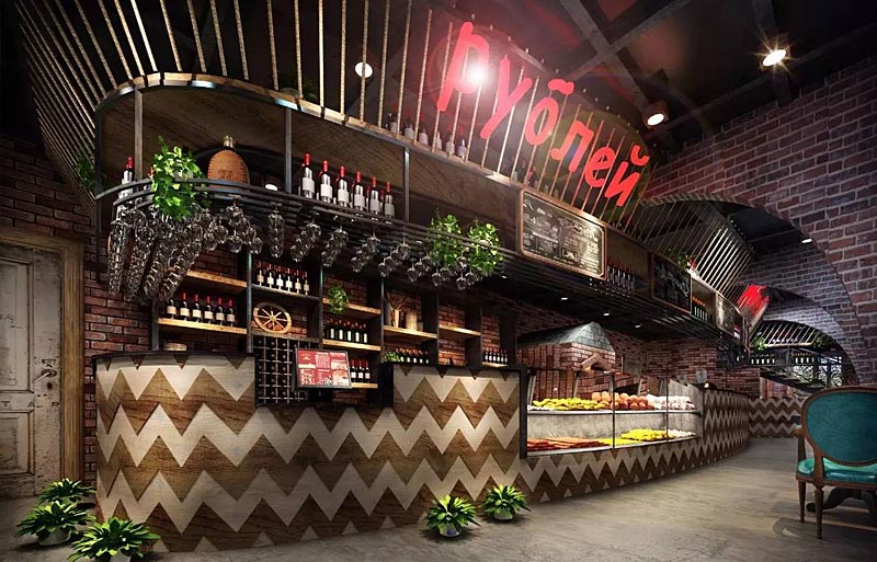 The View西餐廳吧臺設計